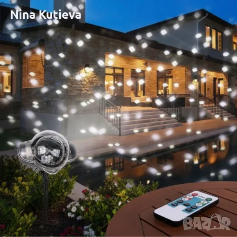 Диско лампа Snow Flower Lamp, снимка 5 - Декорация за дома - 56555727