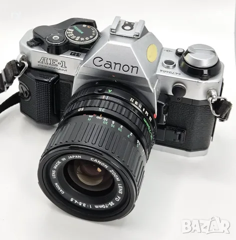 Canon AE-1 Program с 50mm f1.8 или 35-70mm , снимка 3 - Фотоапарати - 56732635
