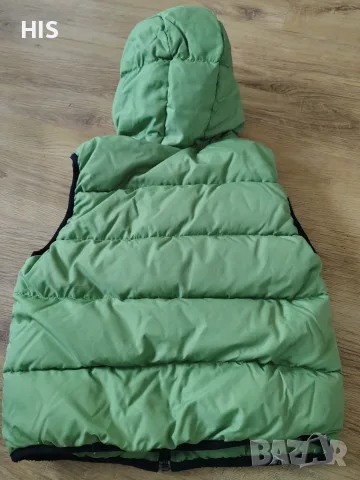 Детски елек Benetton, за 7-8 год, зелен, снимка 3 - Детски якета и елеци - 56737900