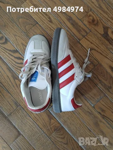 adidas Samba OG-бяло с червено