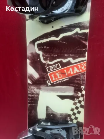 Сноуборд STUF  LE MANS 165см,  с автомати, снимка 4 - Зимни спортове - 56743789