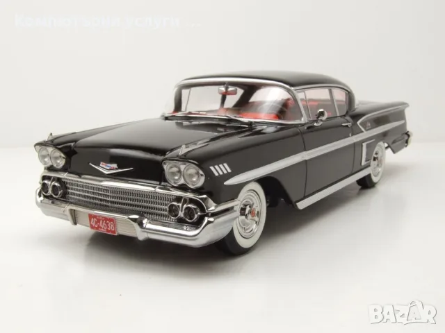 Chevrolet Bel Air Impala Coupe 1958 - мащаб 1:18 на KK Scale моделът е нов в кутия