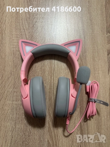 Гейминг слушалки Razer - Kraken Kitty V2
