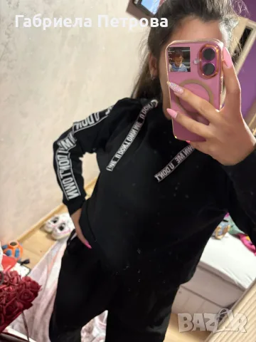 Черна дълга блуза