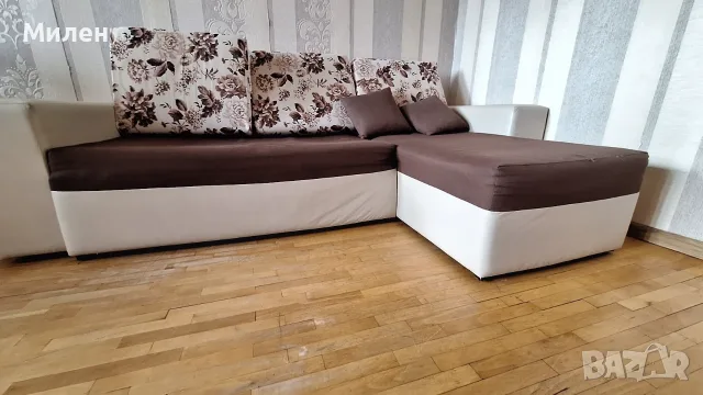Ъглов диван, разтегателен, снимка 5 - Дивани и мека мебел - 56698370