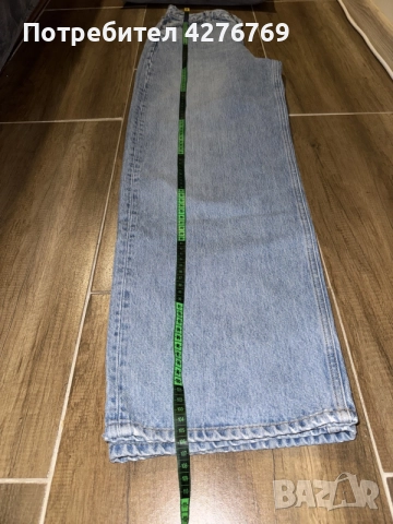 ASOS светло сини дънки (широки), снимка 5 - Дънки - 56682770