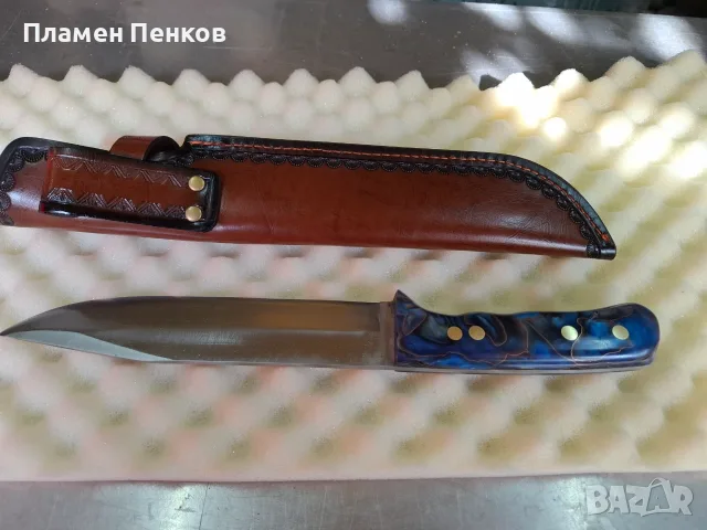 Ловен нож ръчна изработка , снимка 4 - Ножове - 54391947