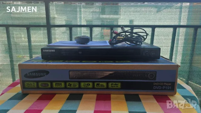 SAMSUNG DVD CD P-191, снимка 2 - Плейъри, домашно кино, прожектори - 56646004