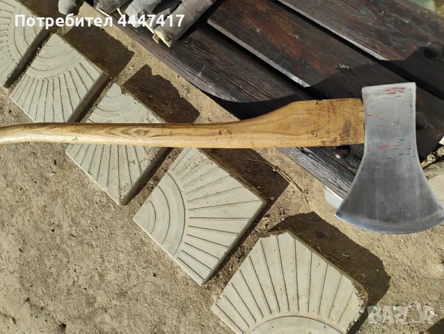 Стара германска брадва топор, снимка 5 - Градински инструменти - 56627039