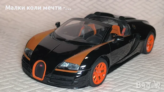 Метална кола Bugatti , мащаб 1:18