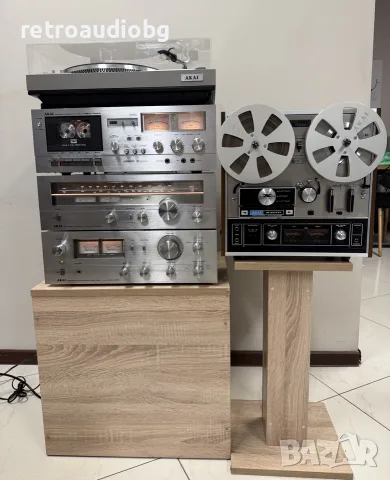 Аудио сет AKAI Усилвател AM-2450, Тунер AT-2450L, Дек GXC-709D, Грамофон AP-206C + Магнетофон X-201D
