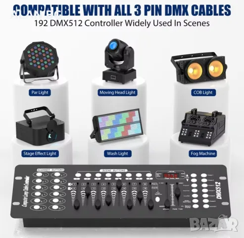 Контролер DMX 512 DJ Lights Effects, снимка 2 - Друга електроника - 56656149