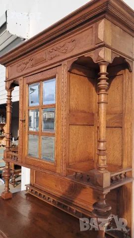 Антикварен шкаф масив №30, снимка 8 - Секции и витрини - 56719146
