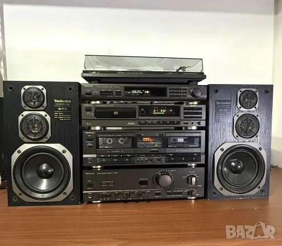 💥TECHNICS Ретро Система , CD плеър, Тунер, Дек, Усилвател+ опция  грамофон и колони