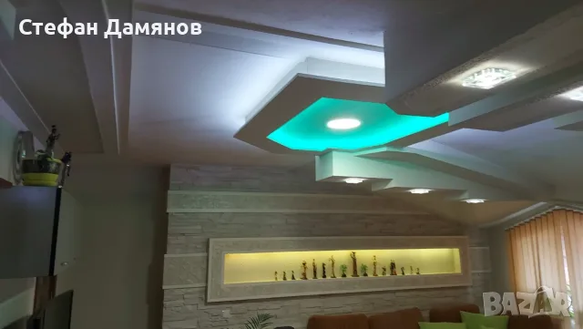 Гипсокартон Казанлък и Стара Загора - окачени тавани с LED, ниши