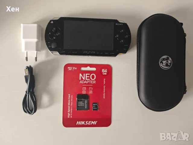 Sony PSP 1000 Playstation Portable - ARK 4 - качени много игри - хакната