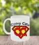 Керамична чаша Супер син, снимка 1