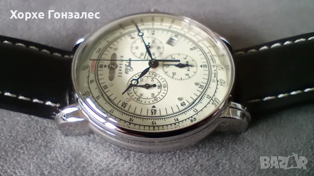 Zeppelin Chronograph Alarm 43mm , снимка 6 - Мъжки - 56718787