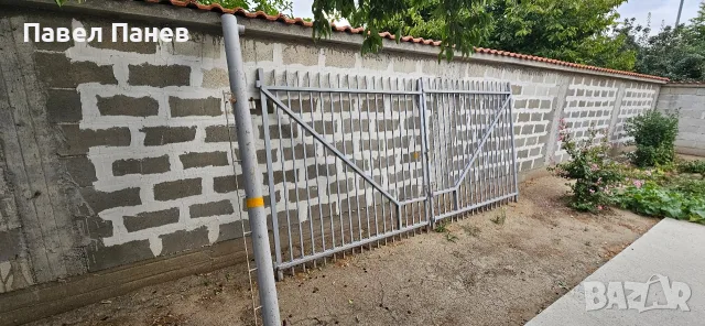 Метална дворна врата двукрилна., снимка 3 - Входни врати - 56589457