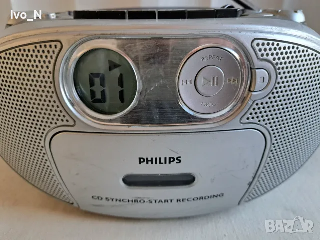 CD радио касетофон Philips AZ 1022., снимка 3 - Радиокасетофони, транзистори - 56621969