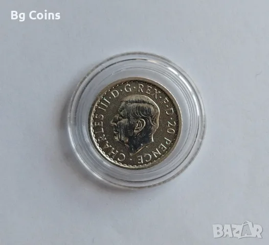 Сребро 1/10 OZ 2024 Великобритания , снимка 2 - Нумизматика и бонистика - 56568657