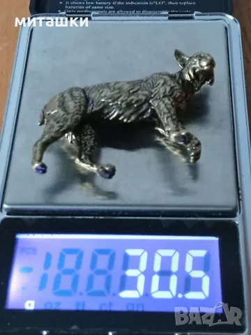 Бронзова фигурка каракал, снимка 7 - Статуетки - 56621948