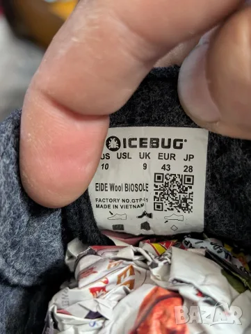 Icebug Eide ReWool  номер 43 вълнени топли маратонки  / обувки , снимка 5 - Други - 56585676