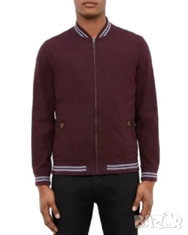 Мъжко ленено яке Ted Baker Newyork Linen Bomber НОВО размер М 48 3