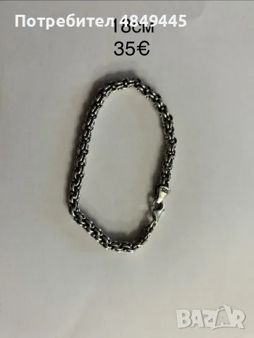 сребърни бижута, снимка 3 - Колиета, медальони, синджири - 56717423