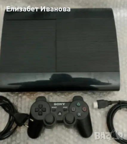 PS3 Slim хакнат  за ремонт не чете дискове 500 гигабита 1 джойстик кабели  