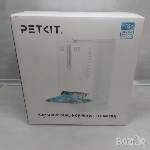 ТОП Модел Автоматична Смарт Хранилка PETKIT YumShare Dual-Hopper с Камера | 5L | Wi-Fi | Нова