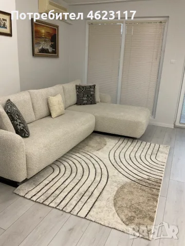 Продавам нов килим в меки и свежи цветове 140/200 цена 85€