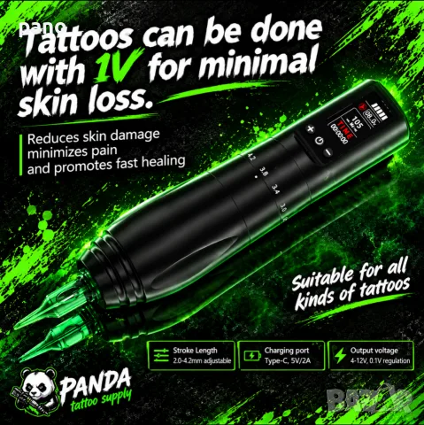 Машинка за татуиране, татуировки/Tattoo machine, снимка 4 - Друго оборудване - 56623979