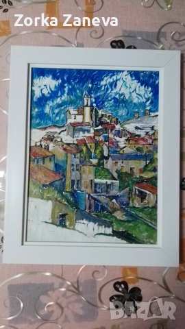Картина,рисувана на ръка-40/30 см., снимка 4 - Картини - 38746955