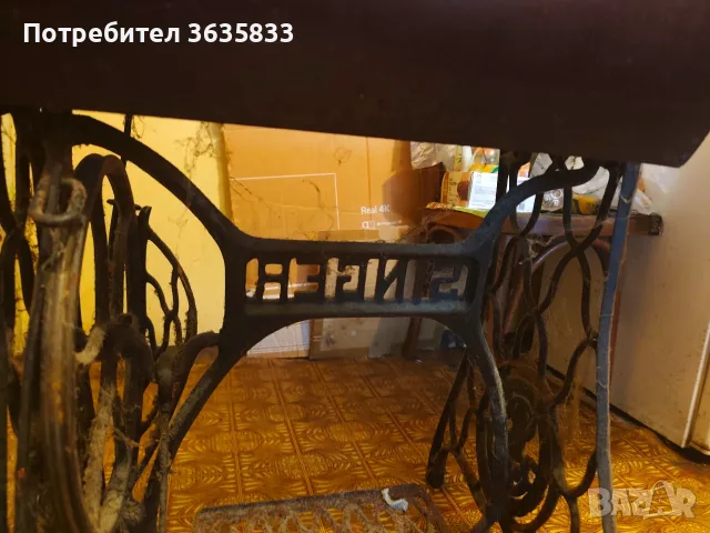 Стара шевна машина SINGER , снимка 4 - Антикварни и старинни предмети - 56621693