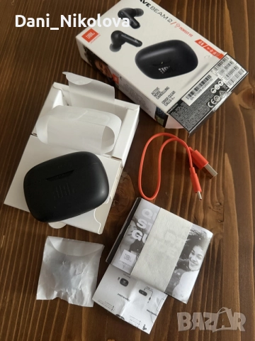 Слушалки JBL Wave Beam 2 Wireless, Black – безжични, снимка 4 - Безжични слушалки - 56697414