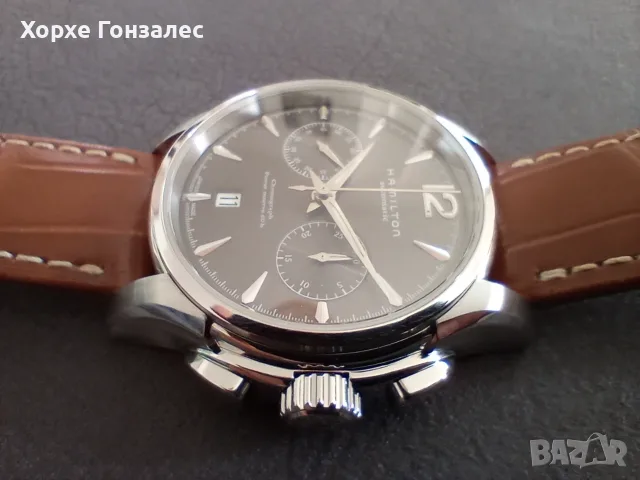 Hamilton Jazzmaster Auto Chronograph, 42mm, снимка 5 - Мъжки - 56721247
