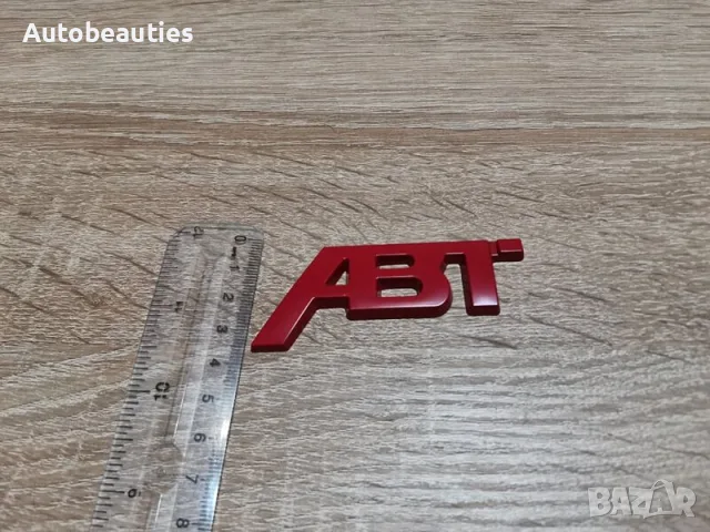 червена емблема Ауди АБТ Audi ABT малък размер, снимка 2 - Аксесоари и консумативи - 56581439
