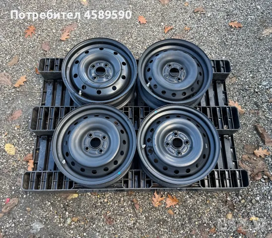 4бр.Оригинални железни джанти 15цола 4x100 + ДАТЧИЦИ за Suzuki Swift,Ignis,Toyota Aygo,Yaris,Mazda 2