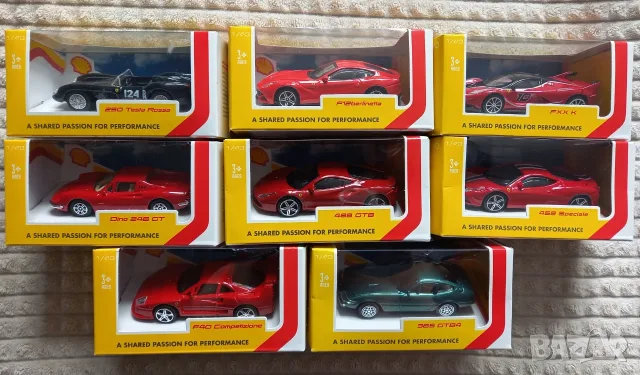 Метални колички Ferrari от Shell - НОВИ, оригинални, колекционерски