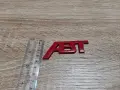 червена емблема Ауди АБТ Audi ABT малък размер, снимка 2