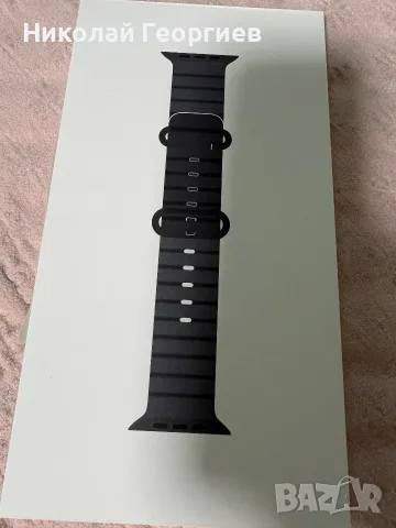 Оригинална Каишка за Apple Watch 49 мм, Black Ocean Band - Black Titanium Finish