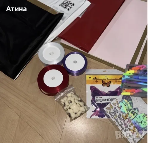 комплект за дантелени рози