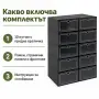 Маса Muhler D60xH74cm, сгъваема, стъклен плот, снимка 3