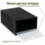 Маса Muhler D60xH74cm, сгъваема, стъклен плот, снимка 7