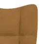 vidaXL Люлеещ стол, кафяв, кадифе, снимка 7