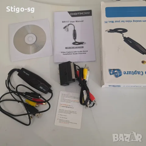 Чисто нова USB Кепчър карта за дигитализиране на VHS касети DIGITNOW! BR117