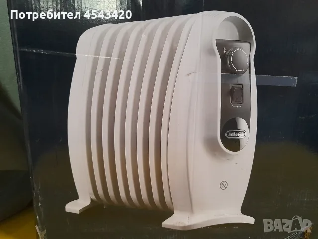 Нов! Маслен радиатор DeLonghi - 800W, снимка 3 - Радиатори - 56614763