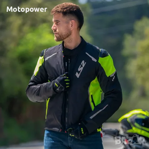 LS2 Текстилно яке ZOOM BLACK YELLOW