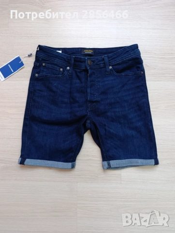 Мъжки къси дънки Jack&Jones размер M, снимка 2 - Къси панталони - 56700742